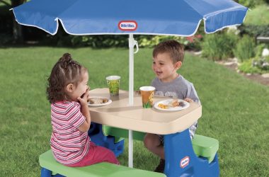 Little Tikes Easy Store Junior Picnic Table with Umbrella Just $59.61 (Reg. $71)!